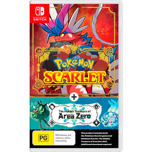 Pokemon Scarlet and The Hidden Treasure of Area Zero Expansion Bundle (Nintendo Switch)