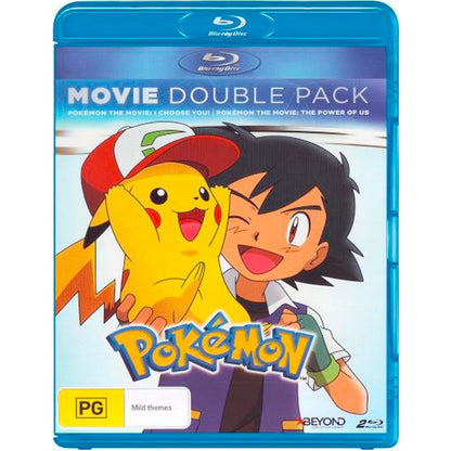 Pokemon: Movie Double Pack (Pokemon The Movie: I Choose You / Pokemon The Movie: The Power of Us) Blu-Ray