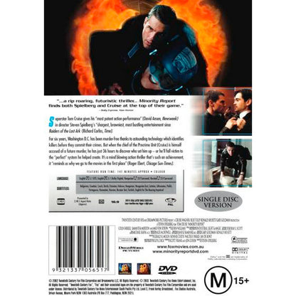 Minority Report DVD