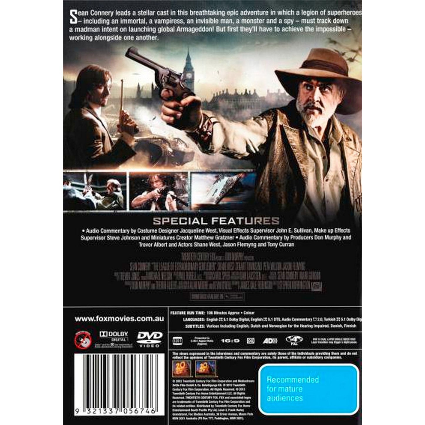 League Of Extraordinary Gentlemen, The - One-Disc Edition (DTS) DVD