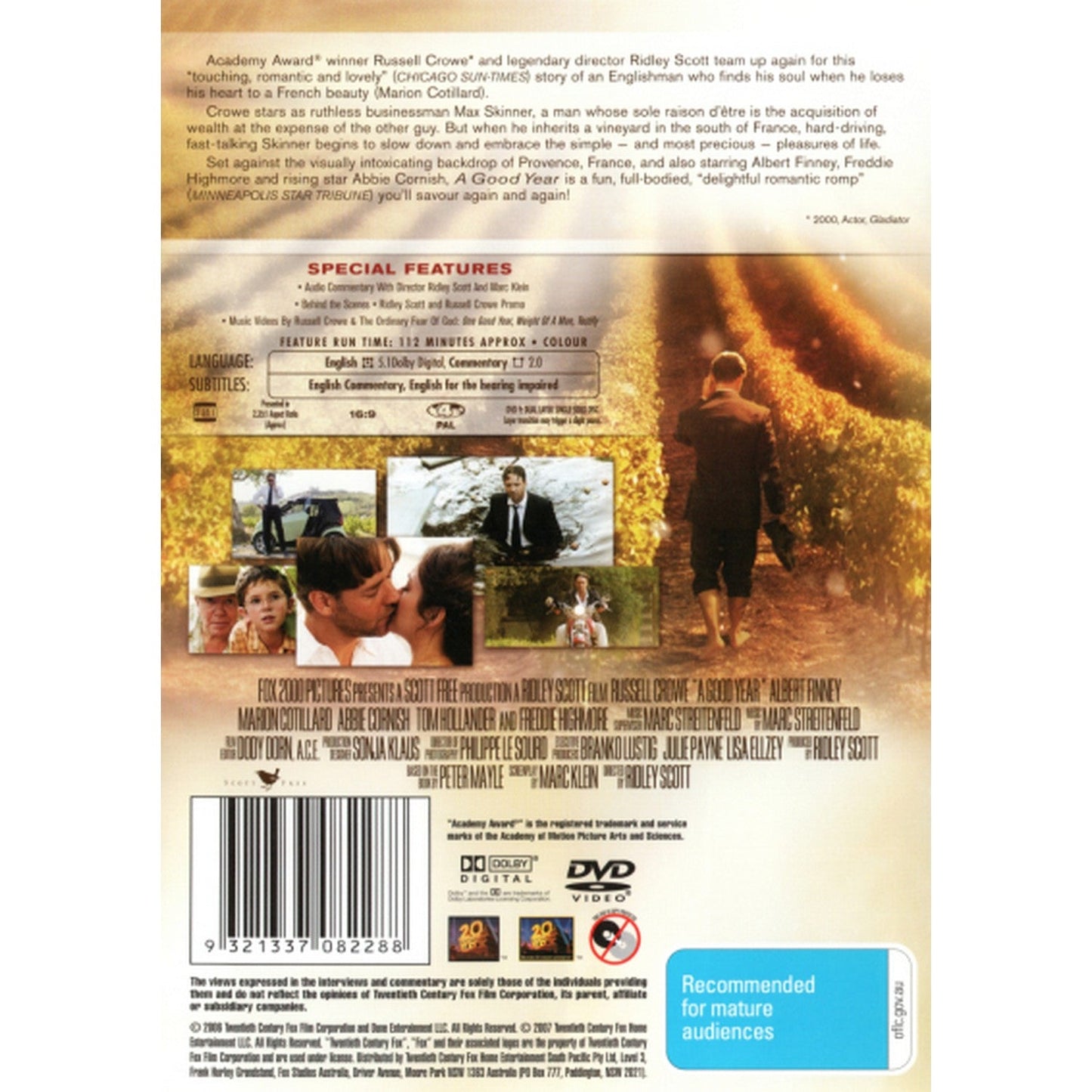 A Good Year DVD