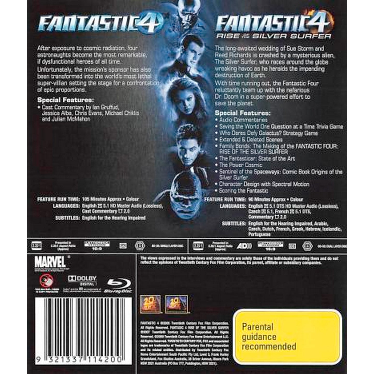 Fantastic Four / Fantastic Four: Rise of the Silver Surfer Blu-Ray