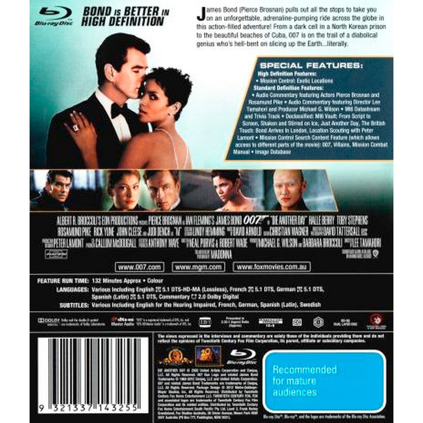 Die Another Day (007) Blu-Ray