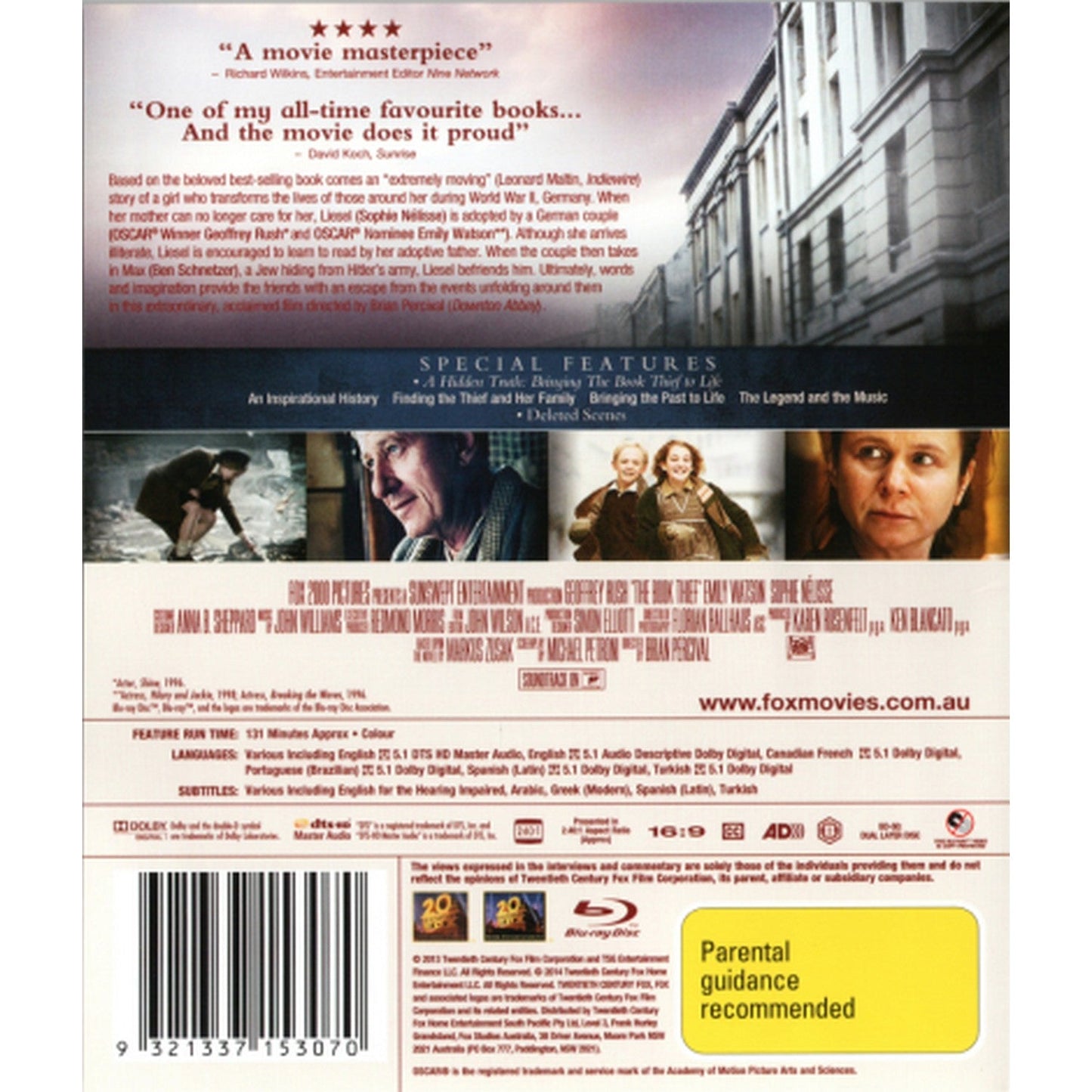 The Book Thief Blu-Ray