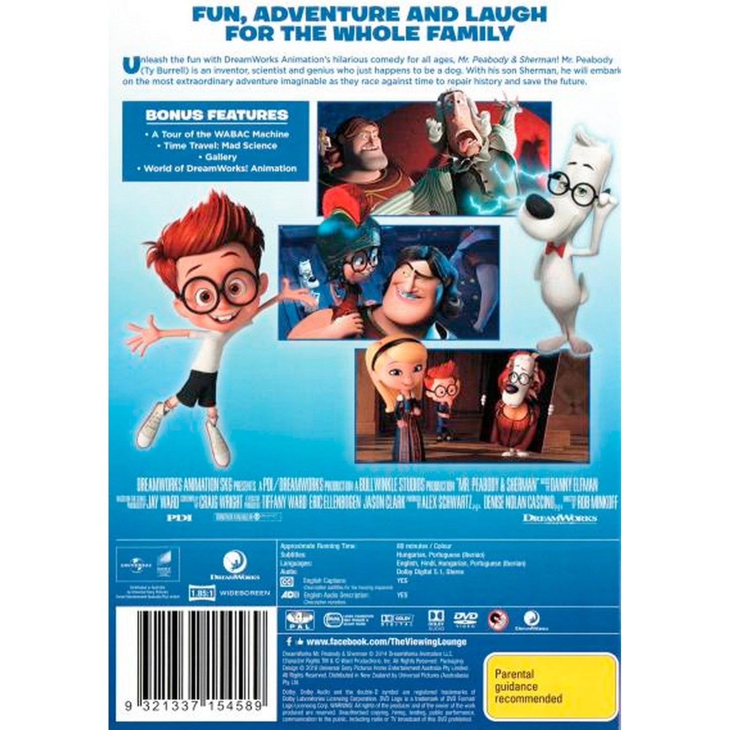 Mr Peabody & Sherman DVD