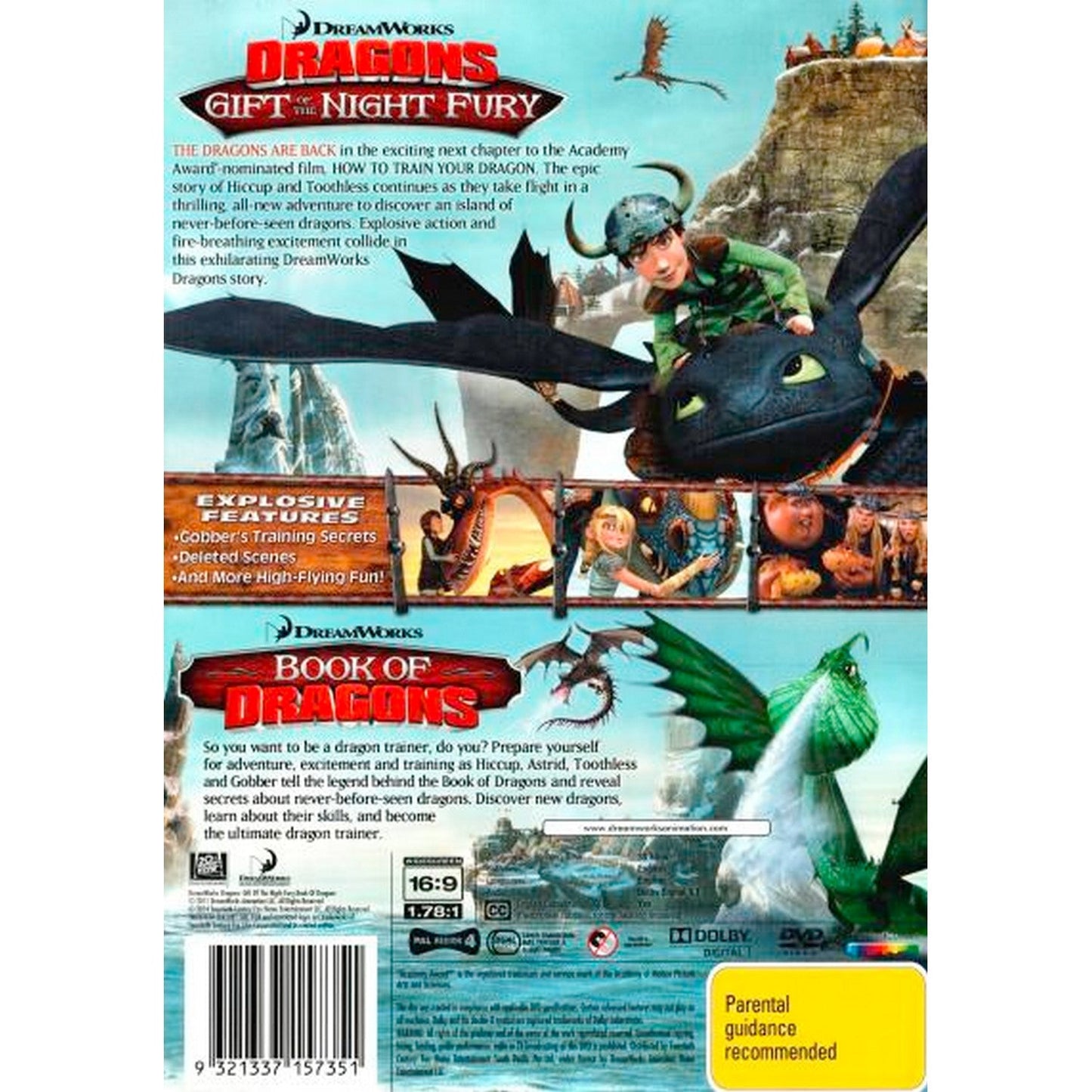 Dragons: Gift of the Night Fury / Book of Dragons DVD