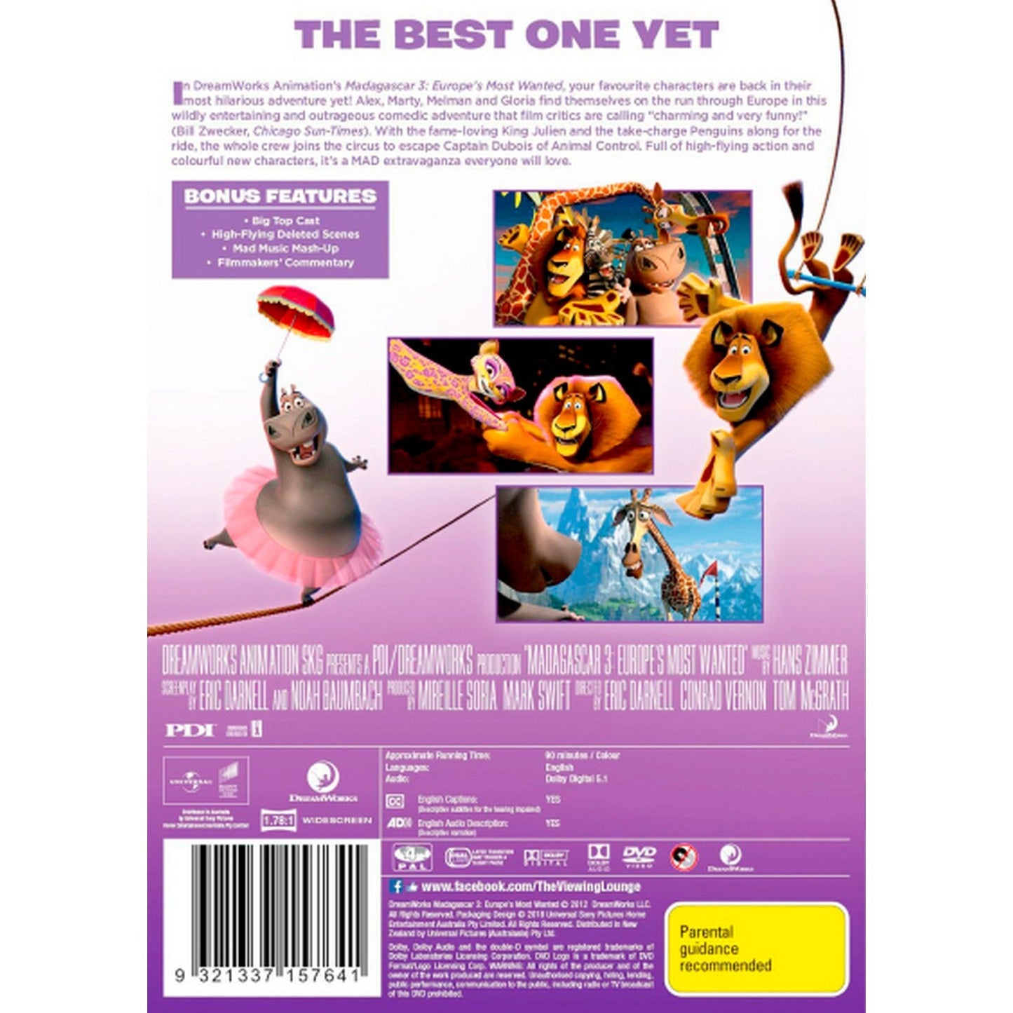 Madagascar 3: Europe's Most Wanted DVD