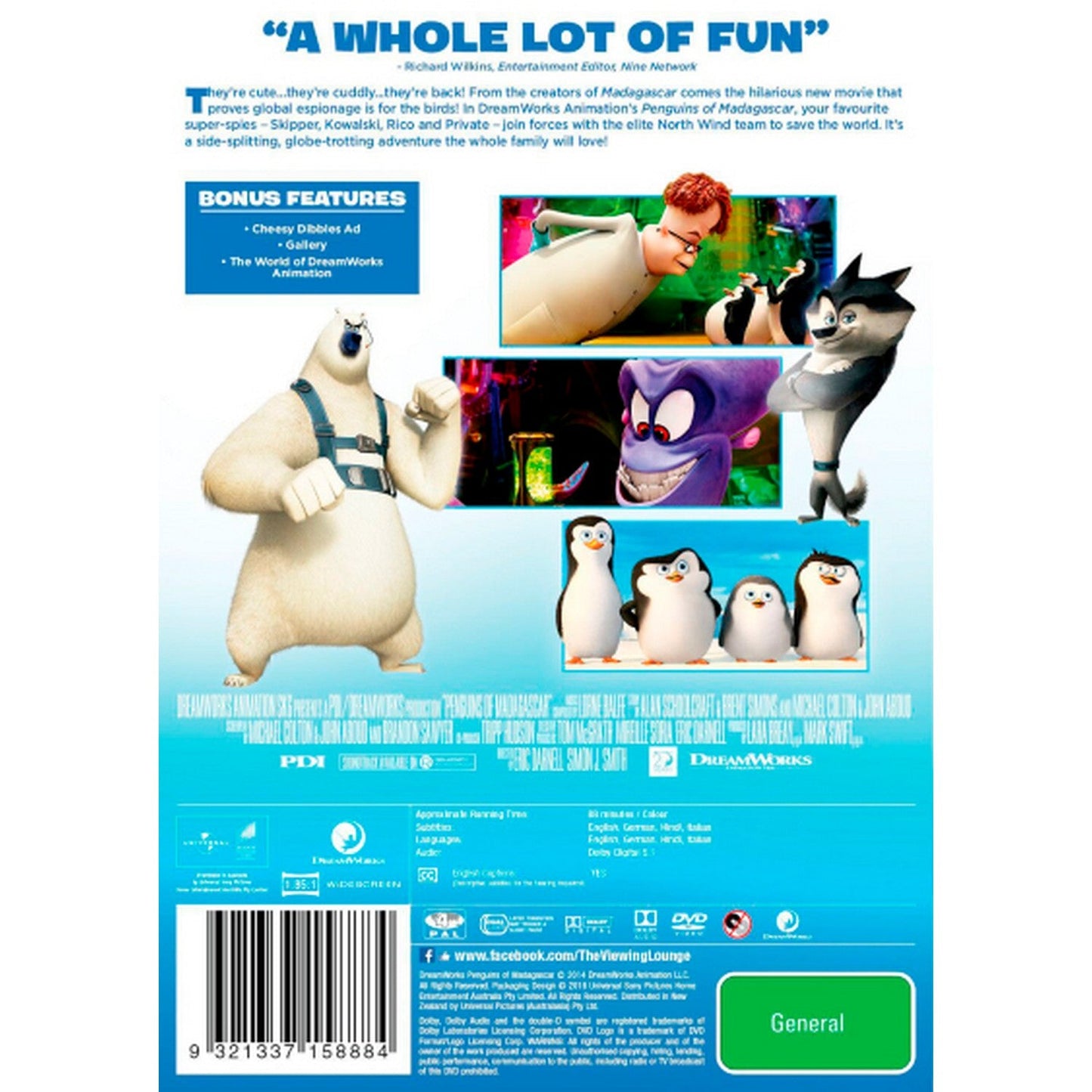 Penguins of Madagascar DVD