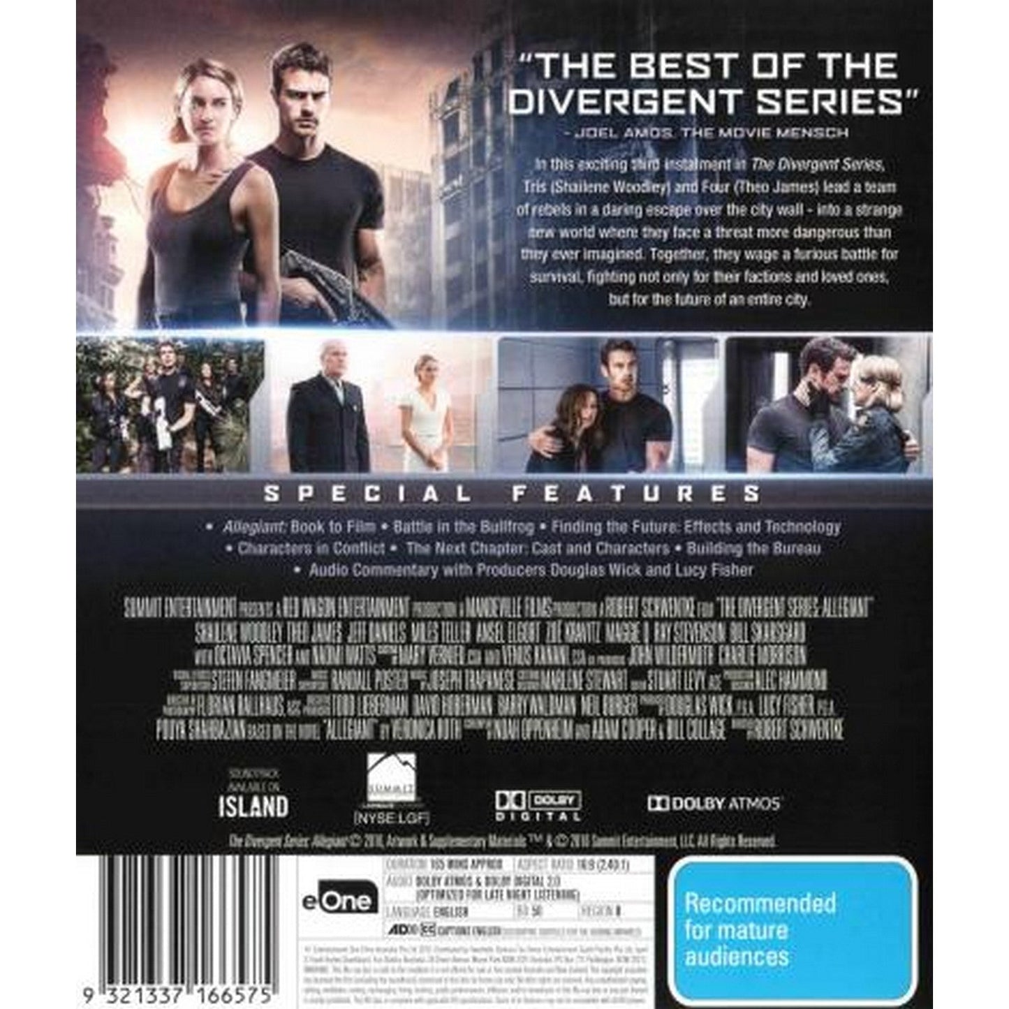 Allegiant (The Divergent Series) Blu-Ray