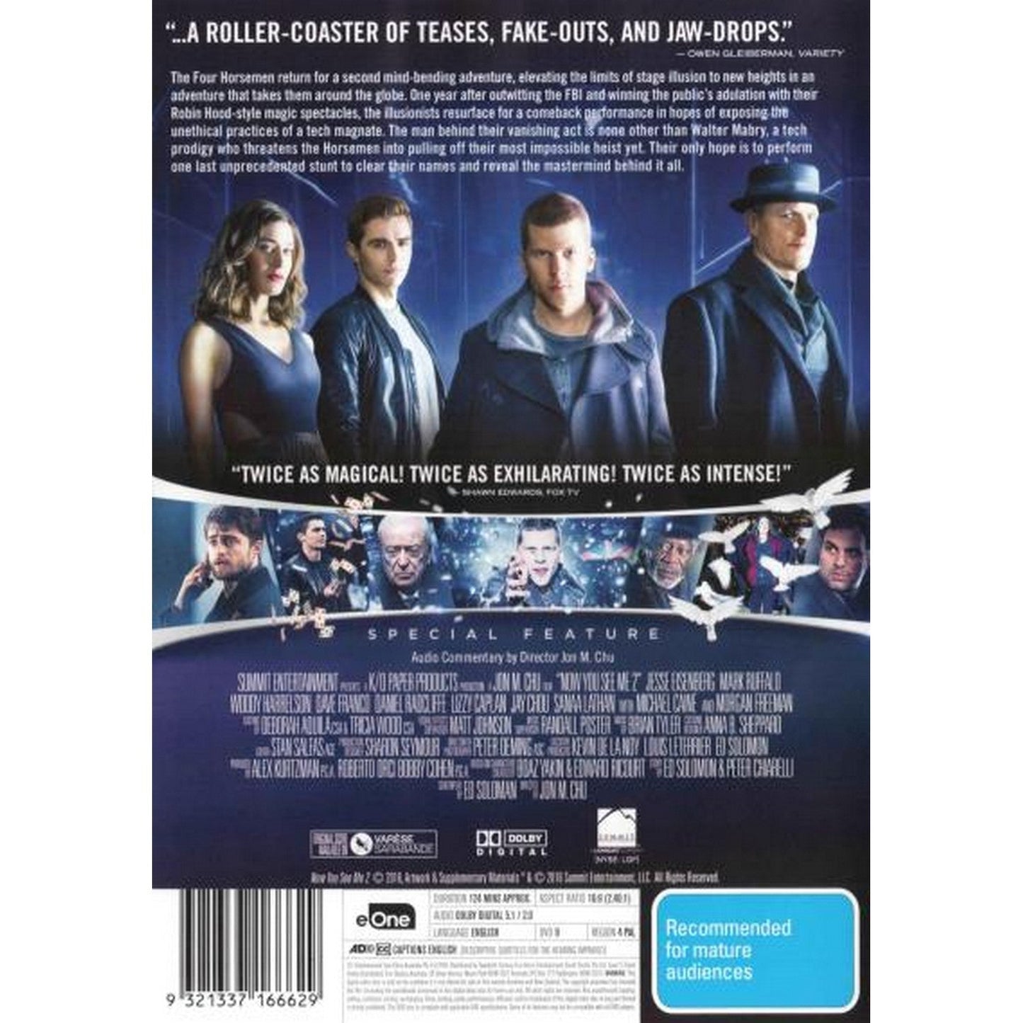 Now You See Me 2 DVD