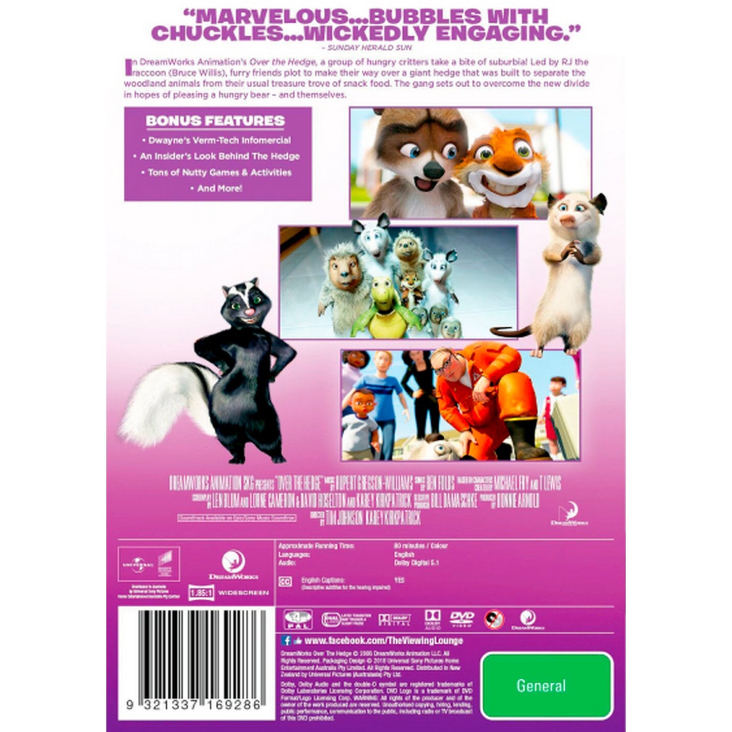 Over the Hedge DVD