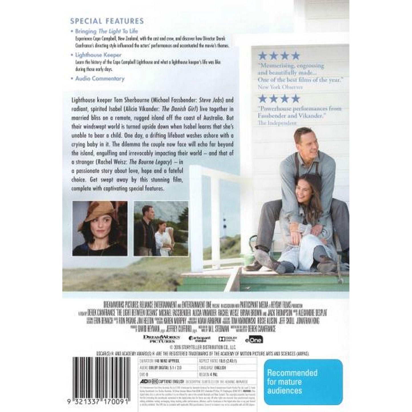 The Light Between Oceans DVD