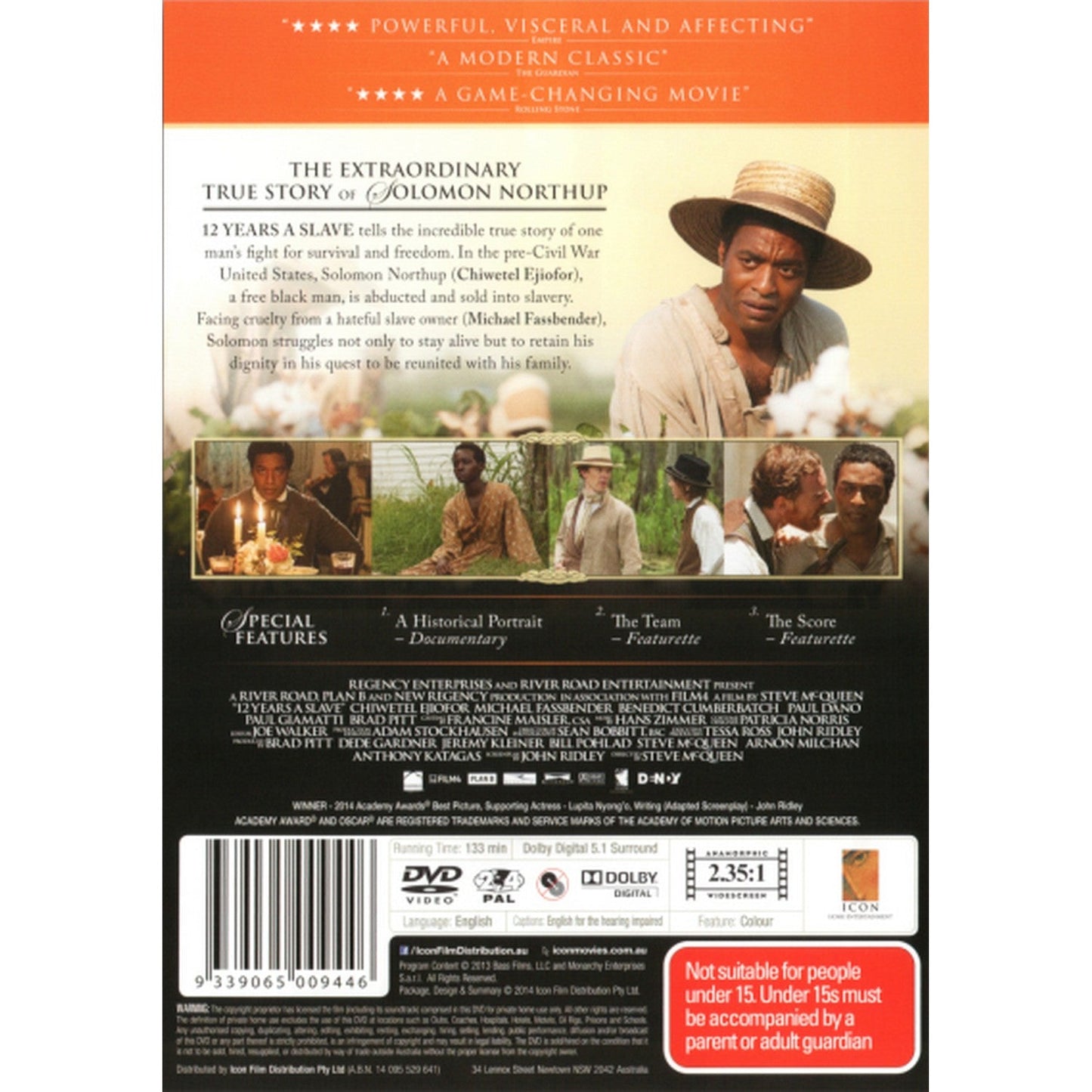 12 Years a Slave DVD