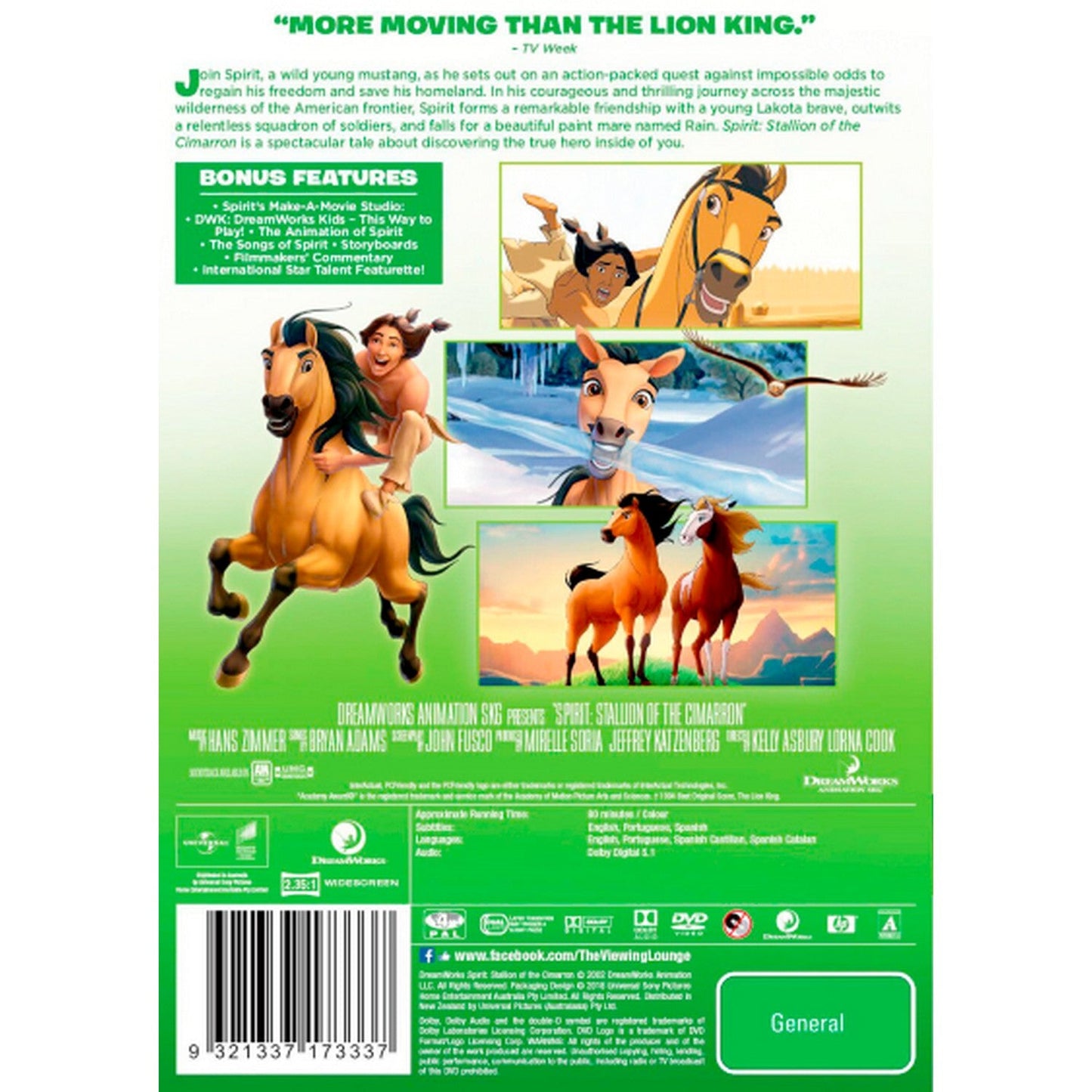 Spirit: Stallion of the Cimarron DVD