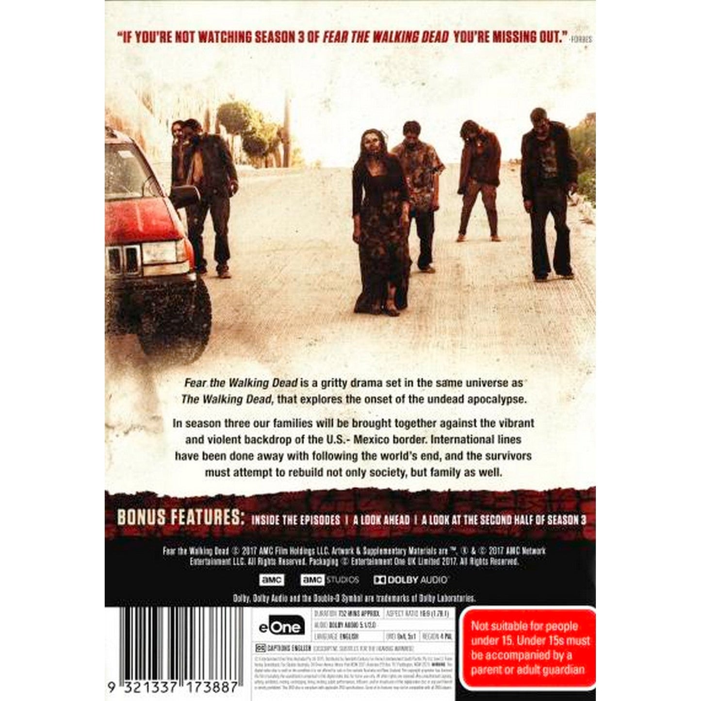 Fear the Walking Dead: Season 3 DVD