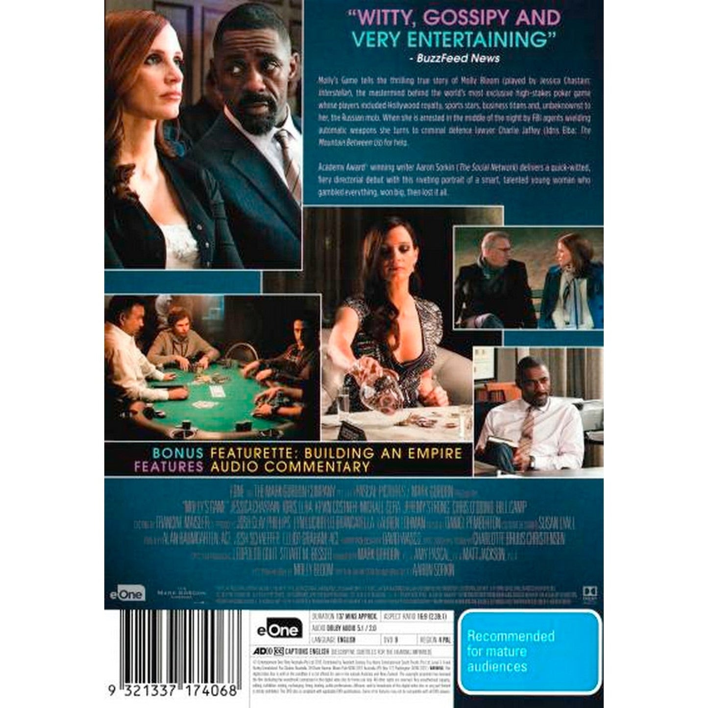 Molly's Game DVD