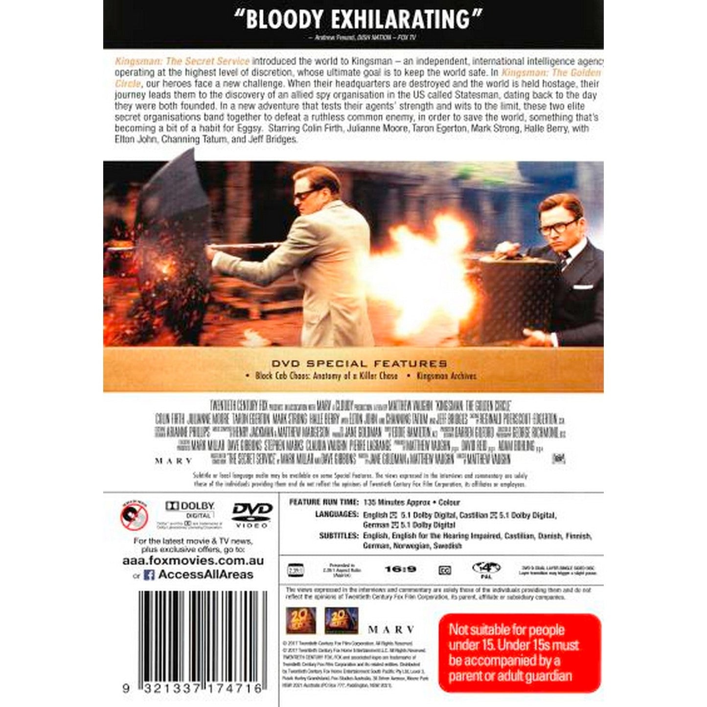 Kingsman: The Golden Circle DVD