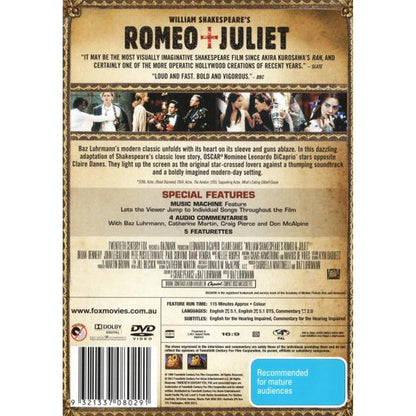 Romeo and Juliet (1996) (Music Edition) DVD