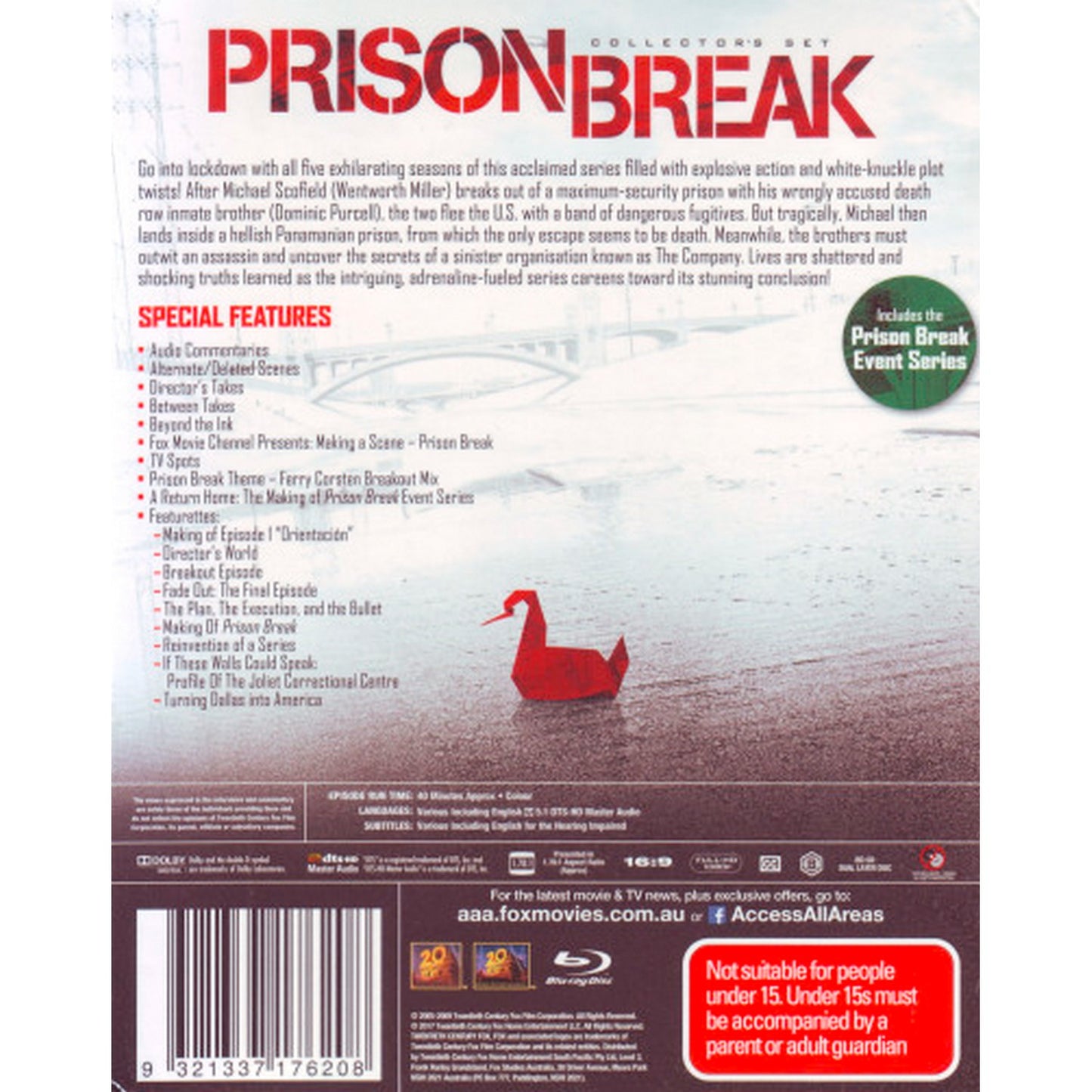 Prison Break: Collector's Set (Seasons 1 - 5 / Event Series) Blu-Ray Box Set