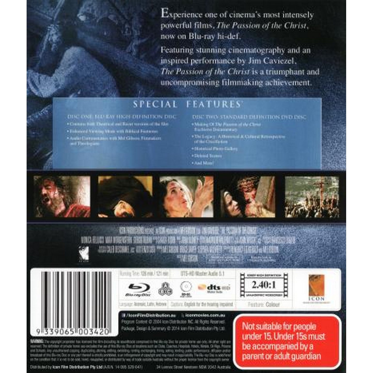 The Passion of the Christ (Director's Edition) Blu-Ray