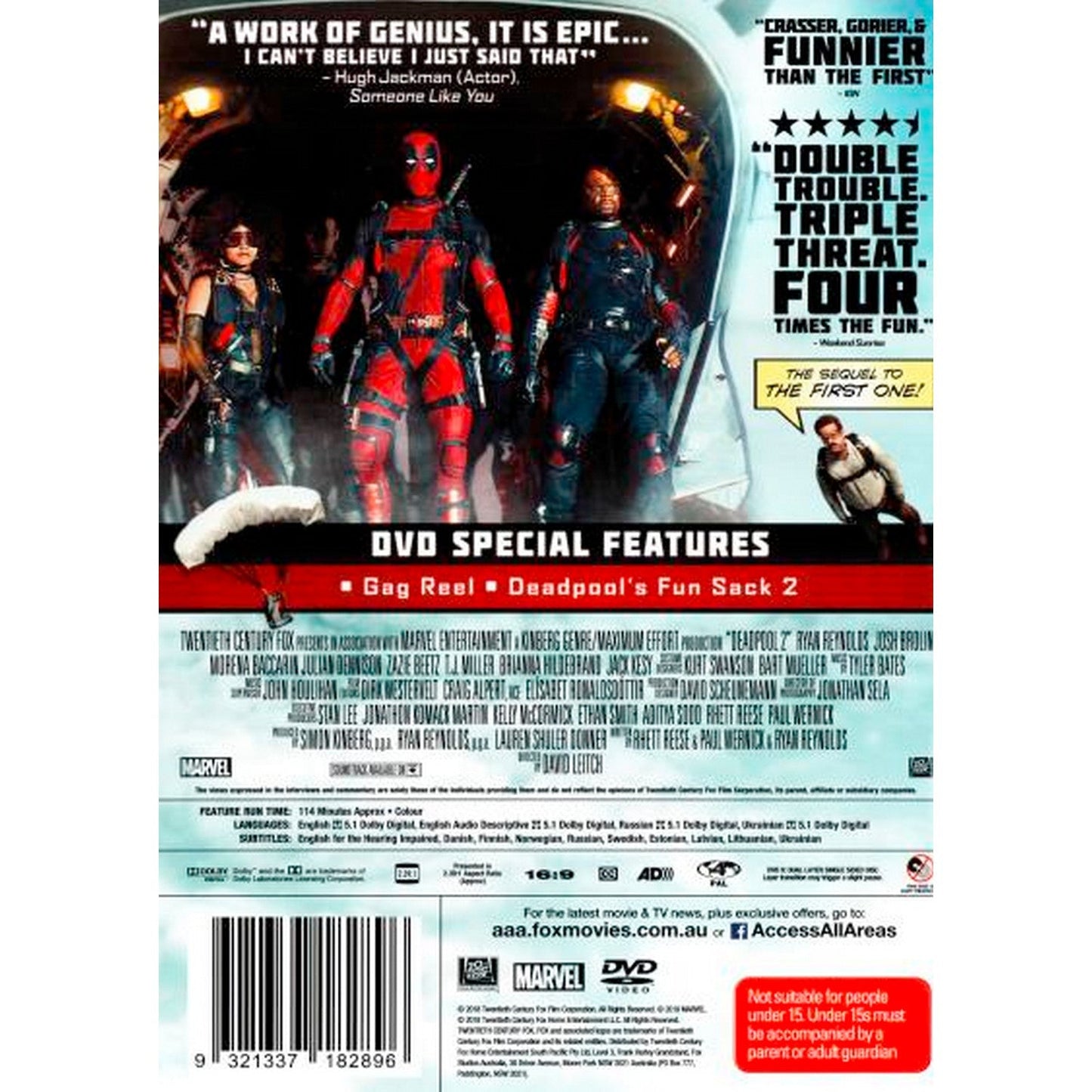 Deadpool 2 DVD