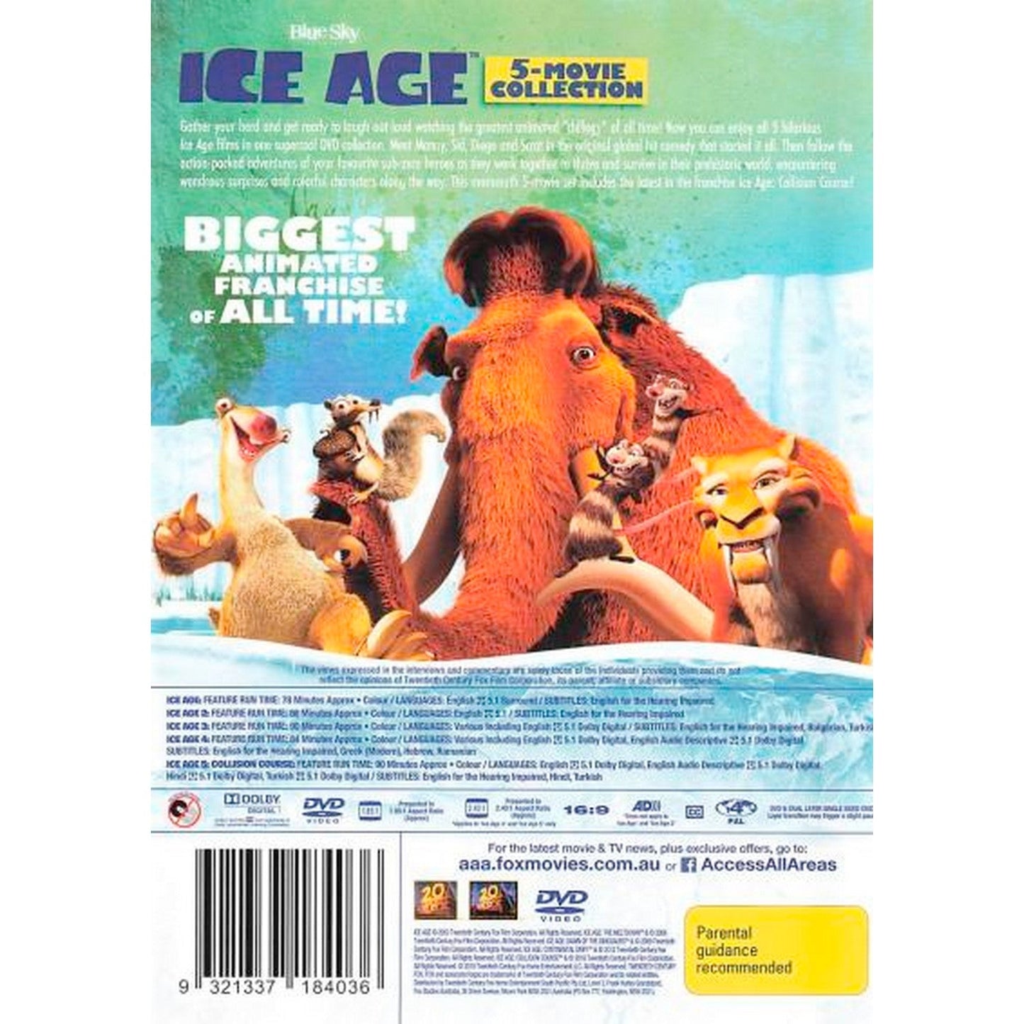 Ice Age: 5 Movie Collection DVD