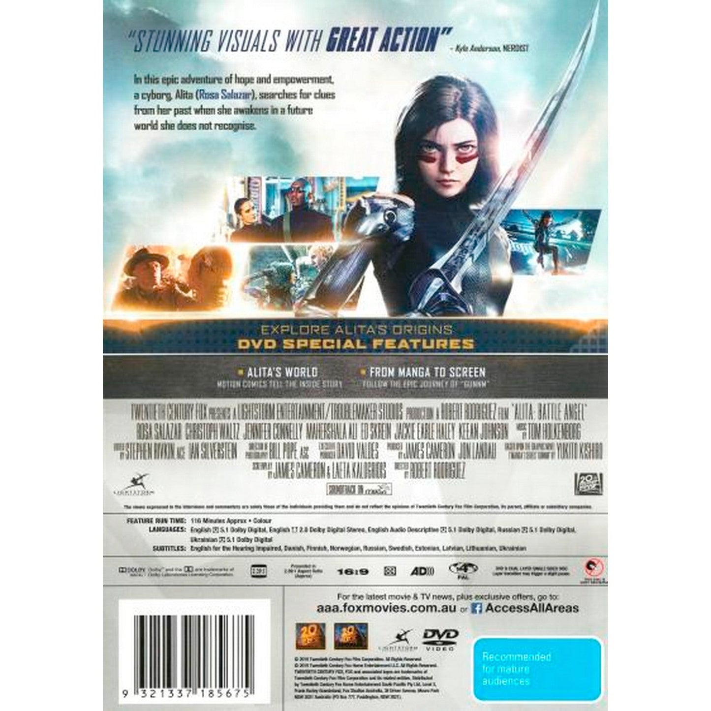 Alita: Battle Angel DVD