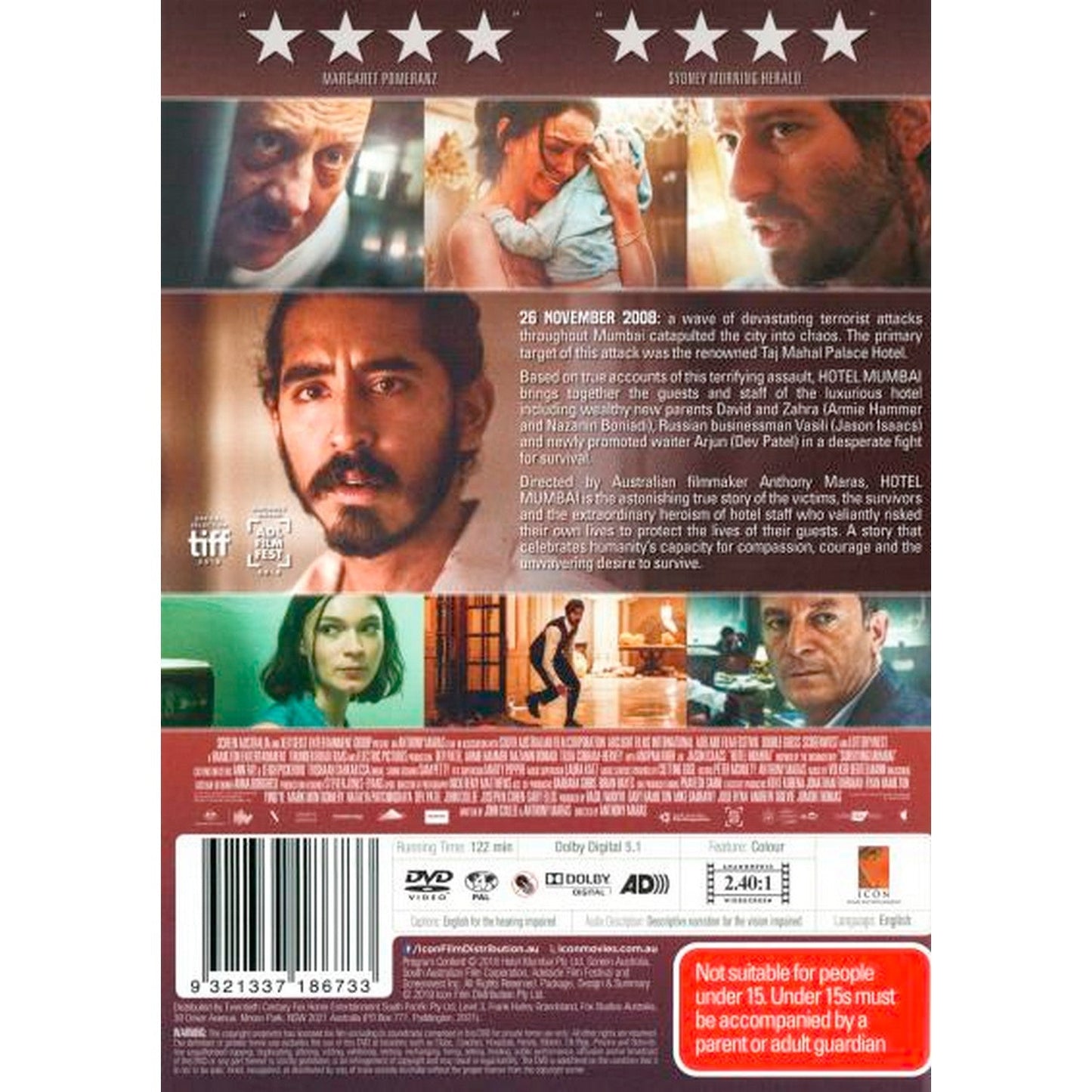 Hotel Mumbai DVD