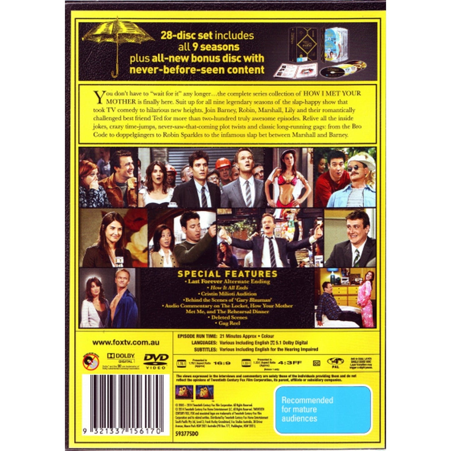 How I Met Your Mother: The Whole Story (Seasons 1-9) DVD Box Set