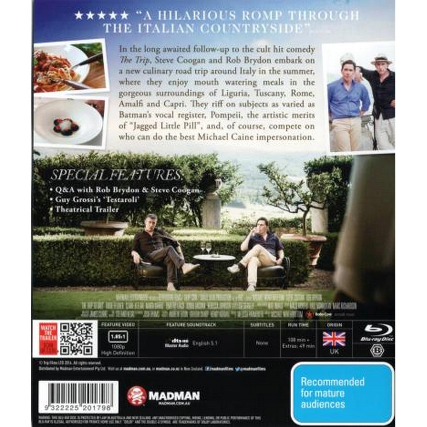 The Trip to Italy Blu-Ray