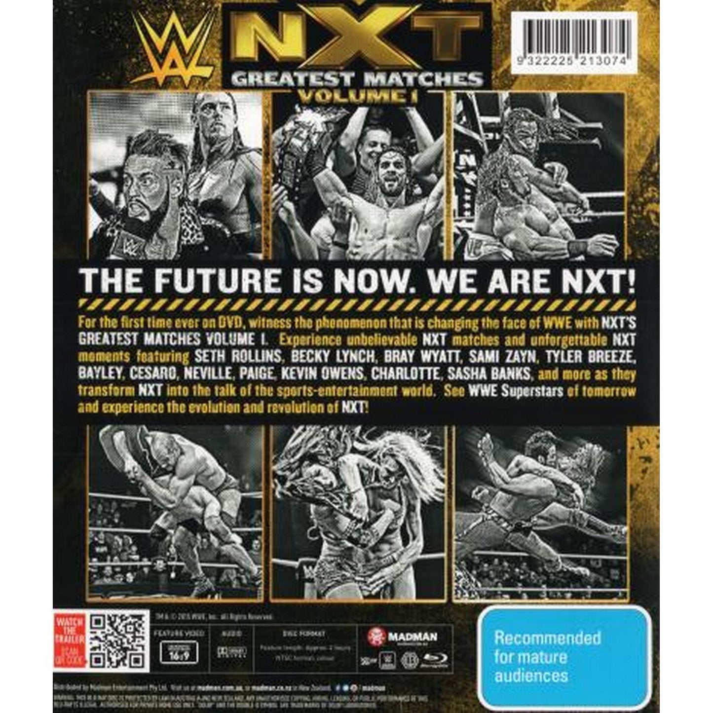 WWE: Nxt's Greatest Matches - Volume 1 Blu-Ray