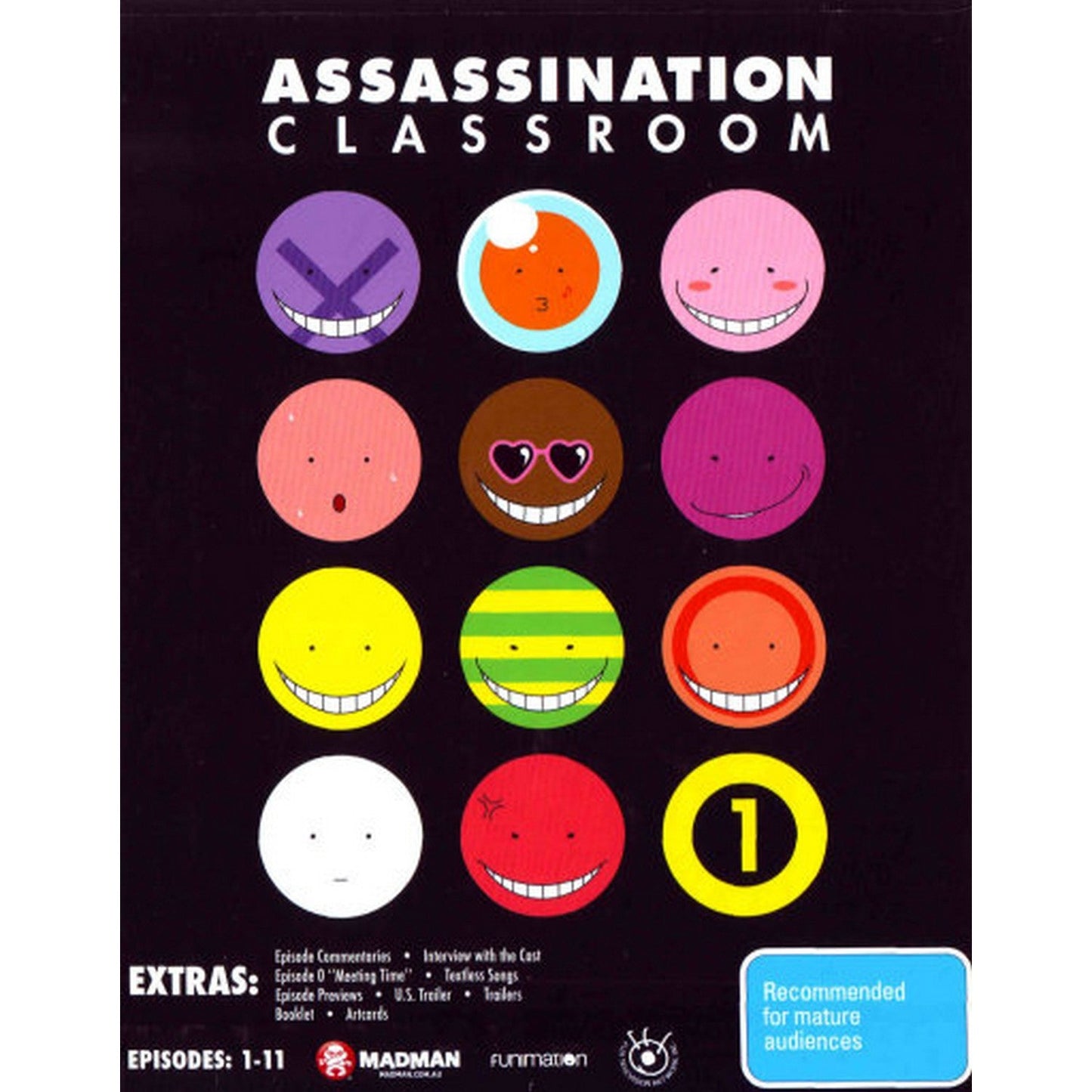 Assassination Classroom: Season 1 Part 1 (Episodes 1-11) (Limited Edition) Blu-Ray