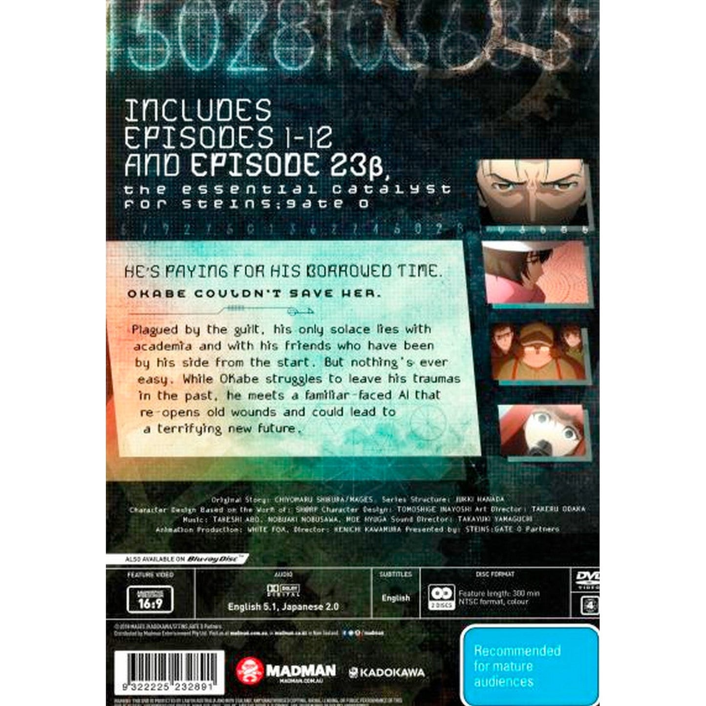 Steins;Gate 0: Part 1 (Episodes 1-12) DVD