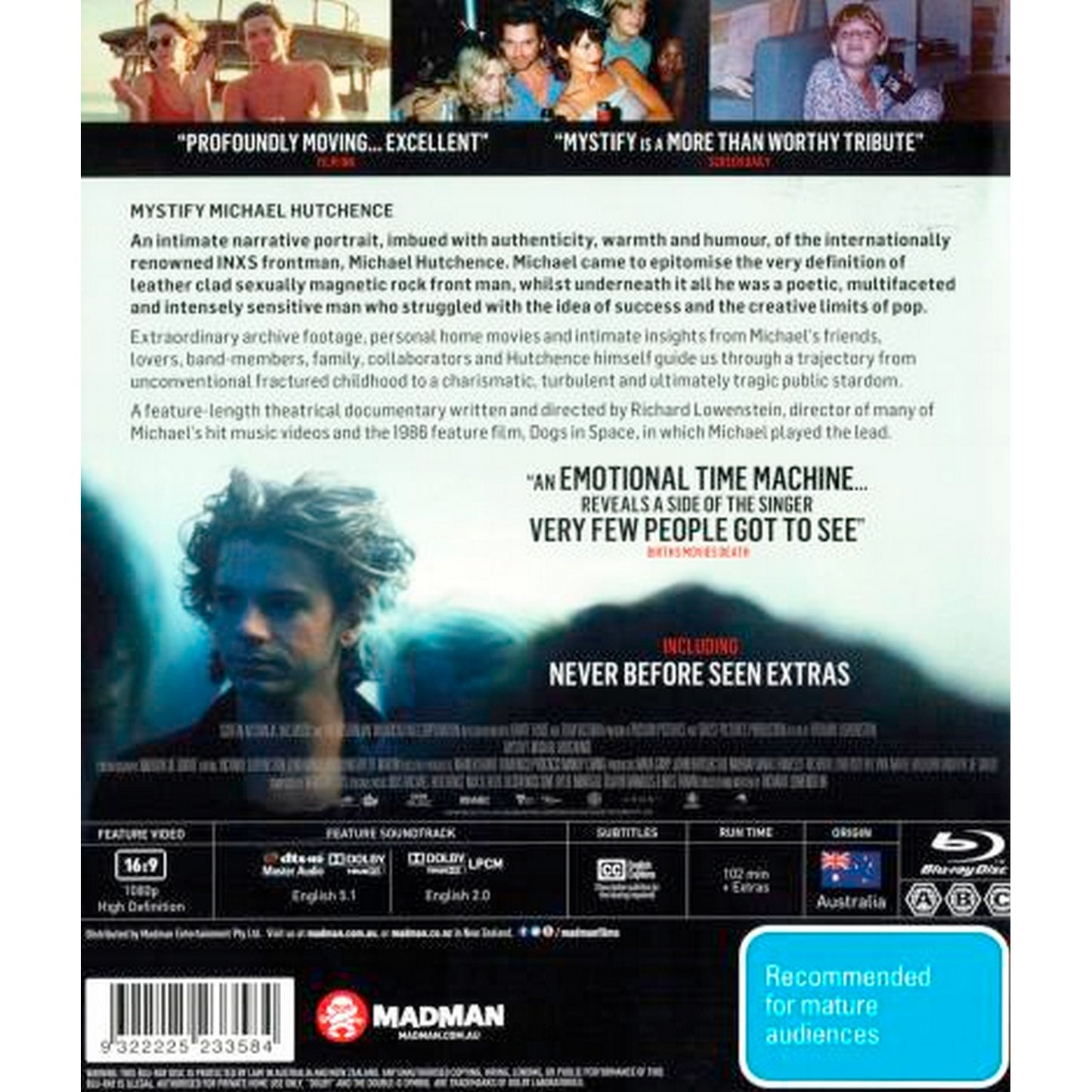 Mystify Michael Hutchence Blu-Ray