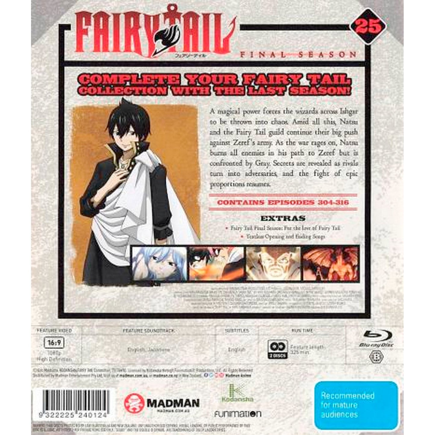 Fairy Tail: Collection 25 (Final Season) Blu-Ray