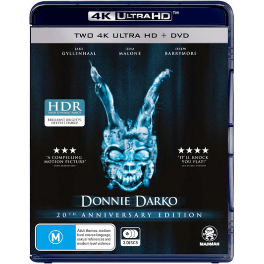 Donnie Darko: 20th Anniversary  4K UltraHD + DVD (Theatrical Cut and the Directors Cut)