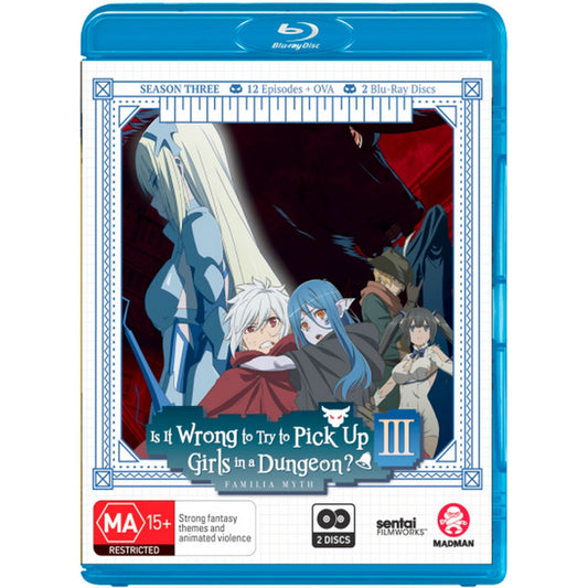 Is it Wrong to Try to Pick up Girls in a Dungeon?: Season 3 Blu-Ray