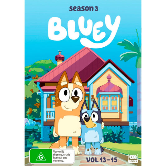 Bluey: Season 3 - Volumes 13 - 15 DVD