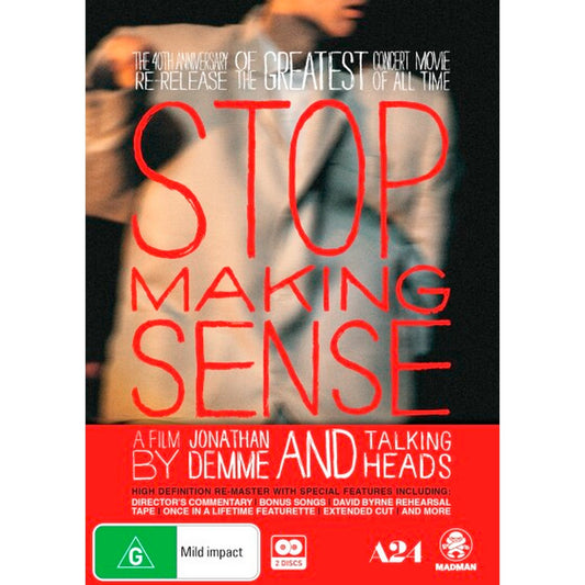 Stop Making Sense (40th Anniversary Special Edition) DVD