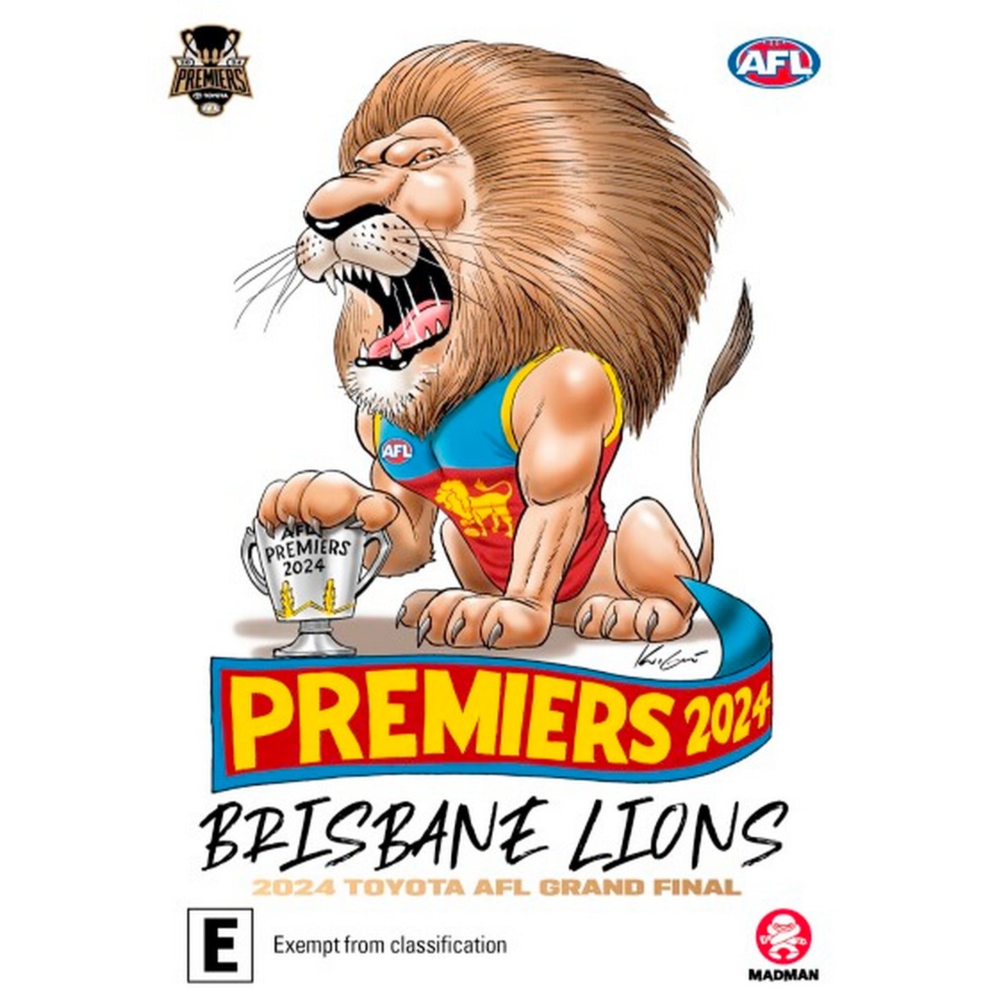 2024 Premiers Brisbane Lions Victory Pack DVD Box Set