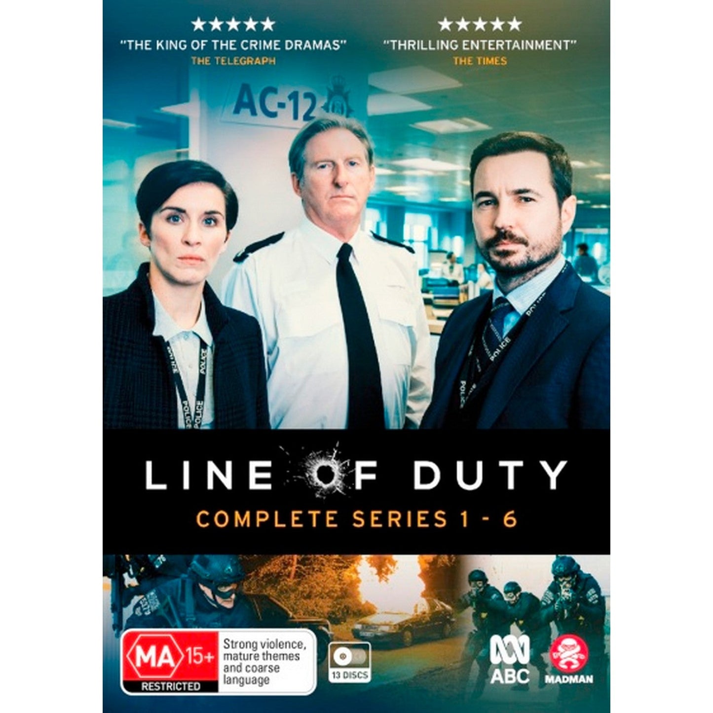 Line of Duty: The Complete Series 1-6 DVD Box Set