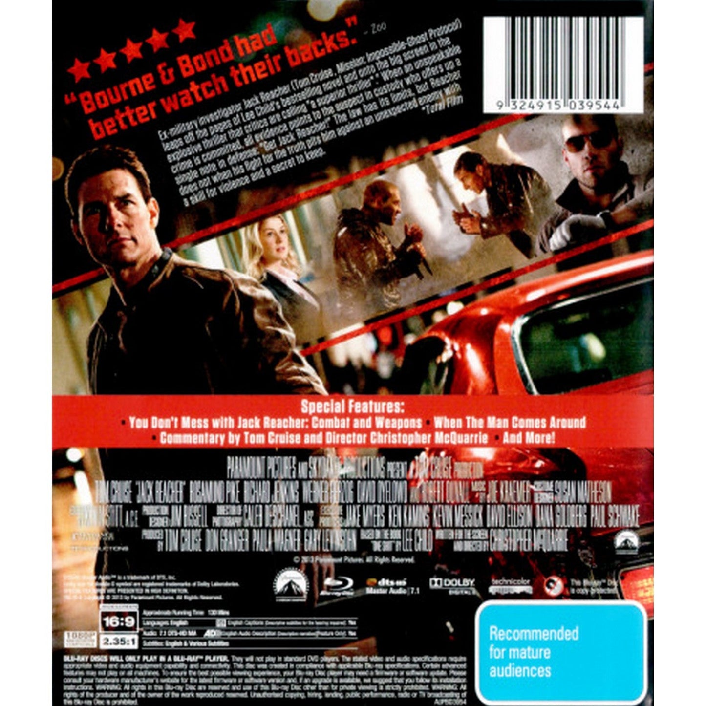 Jack Reacher Blu-Ray