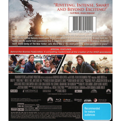 World War Z Blu-Ray