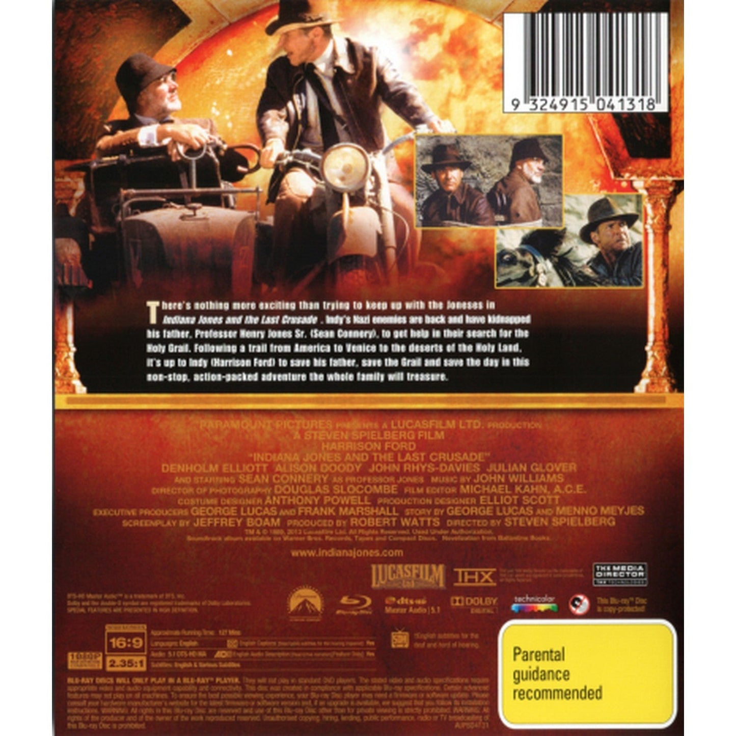 Indiana Jones and the Last Crusade Blu-Ray