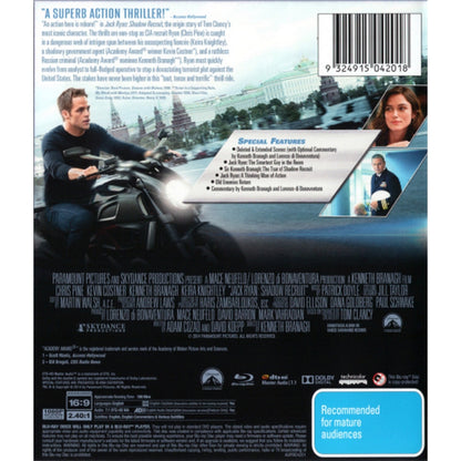 Jack Ryan: Shadow Recruit Blu-Ray