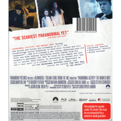 Paranormal Activity: The Marked Ones Blu-Ray