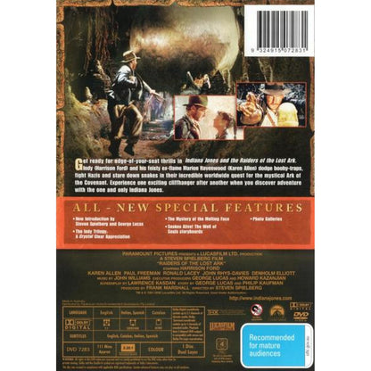 Indiana Jones and the Raiders of the Lost Ark DVD