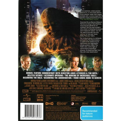 The Incredible Hulk (2008) DVD