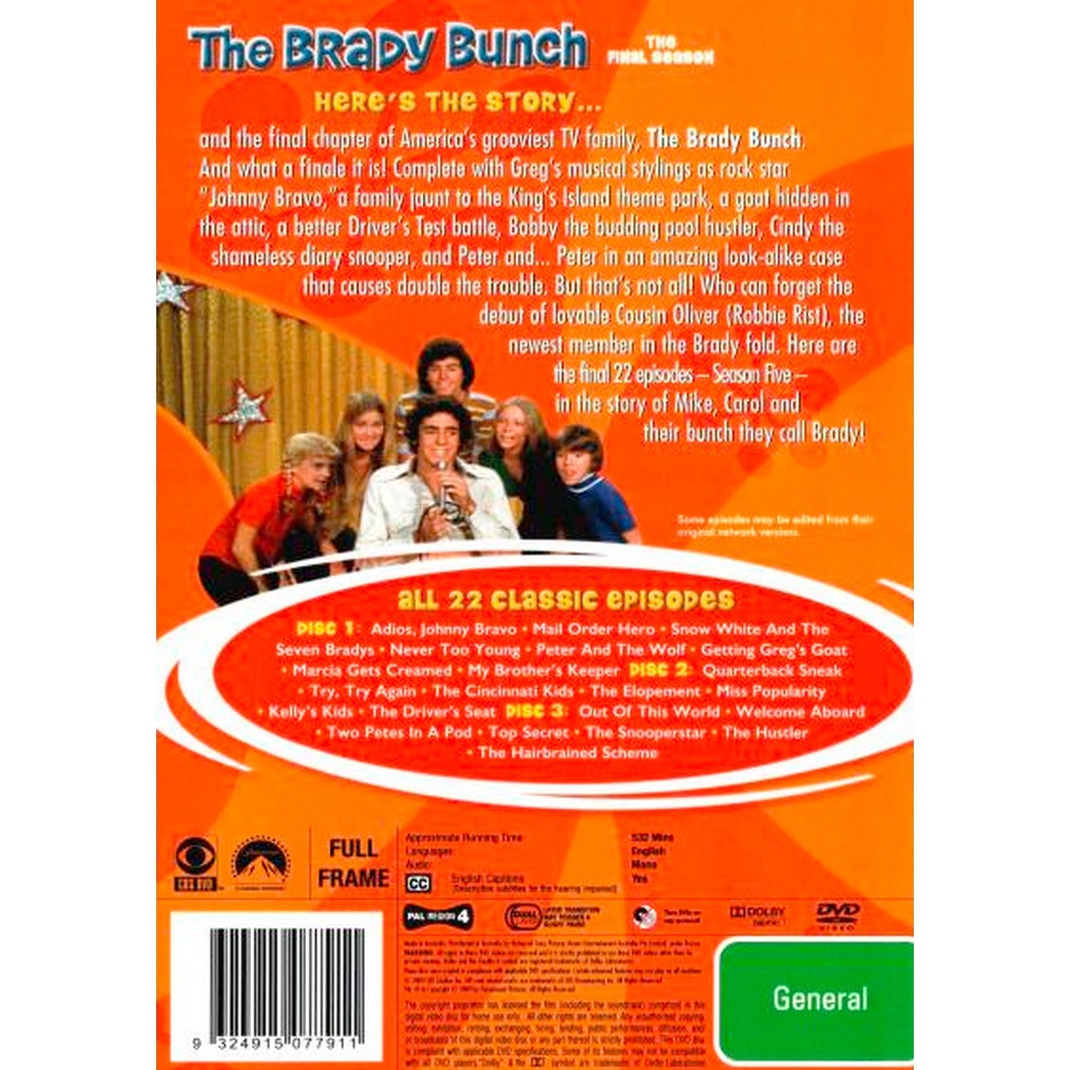 The Brady Bunch: Season 5 (The Final Season) DVD – Metal Movies