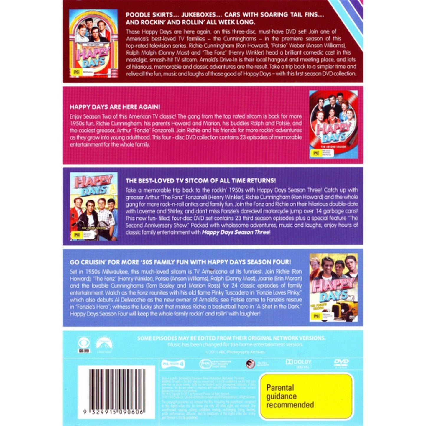 Happy Days: Seasons 1 - 4 DVD Box Set